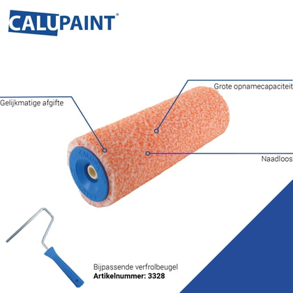 CaluPaint verfrol 18cm Profi-Mix oranje 10mm poolhoogte
