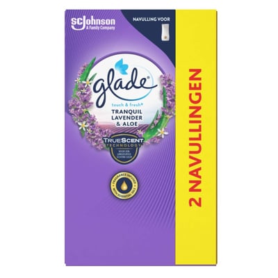 Glade Touch & Fresh Lavender en Aloe duo navulling 2x10ml