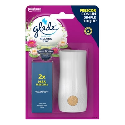 Glade Touch & Fresh Relaxing Zen dispenser  plus vulling 10ml