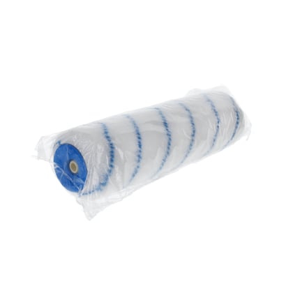 CaluPaint verfrol 25cm nylon blauwe streep 14mm poolhoogte in folie