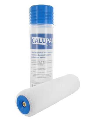 CaluPaint verfrol 25cm microvezel wit 11mm poolhoogte per stuk verpakt in een koker