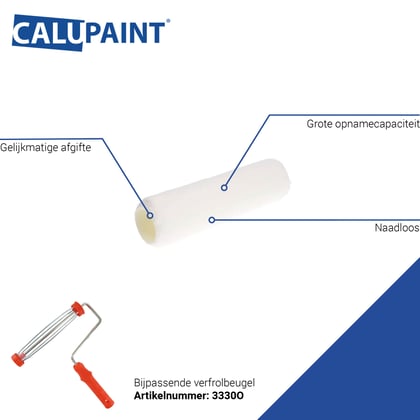 CaluPaint verfrol 25cm poolhoogte 11mm microvezel wit t.b.v. korfbeugel