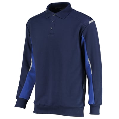 Orcon Capture Joe polosweater donker-/korenblauw maat S