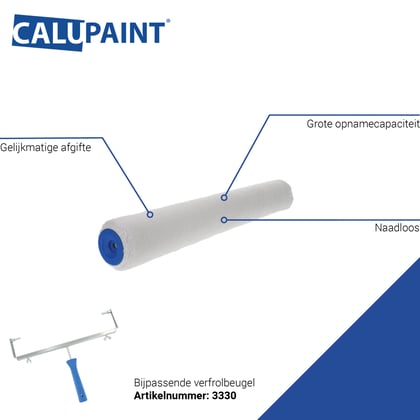 CaluPaint verfrol 50cm microvezel wit 11mm poolhoogte
