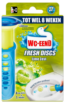 WC eend fresh discs houder lime 36ml 