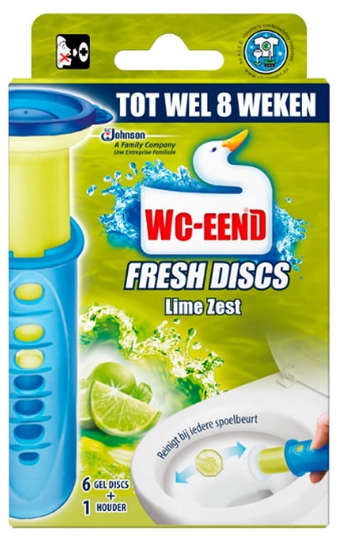 WC Eend fresh discs houder Lime Zest 36ml