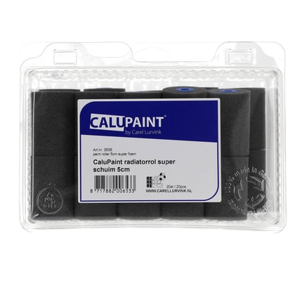 CaluPaint verfrol 5cm superschuim grijs 9mm poolhoogte rechte top