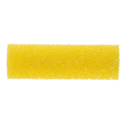 CaluPaint verfrol 10cm structuur geel met zwarte kern 9mm poolhoogte