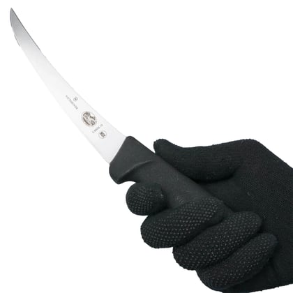 Victorinox uitbeenmes 15cm gebogen zwart 