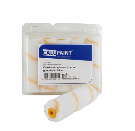 CaluPaint verfrol 10cm perlon gouddraad 12mm poolhoogte