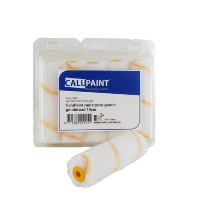 CaluPaint verfrol 10cm perlon gouddraad 12mm poolhoogte