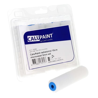 CaluPaint verfrol 10cm microvezel  wit 5mm poolhoogte