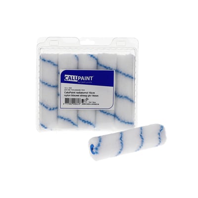 CaluPaint verfrol 15cm nylon blauwe streep 14mm poolhoogte