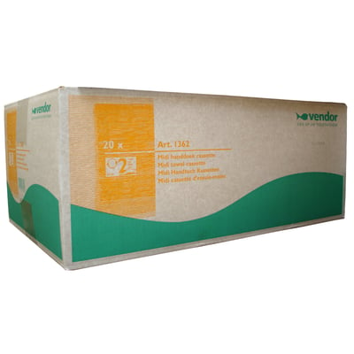 Vendor handdoekcassettes 2-lgs 20x33mtr wit