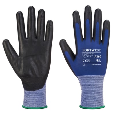 Portwest A360 Senti-Flex handschoen  blauw/zwart maat S