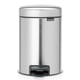 Brabantia pedaalemmer 3ltr Matt Steel Fingerprint Proof