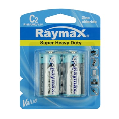 Raymax super heavy duty batterij C R14 1.5V 2st 