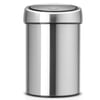 Brabantia wand Touch Bin 3ltr matt steel Finger Proof
