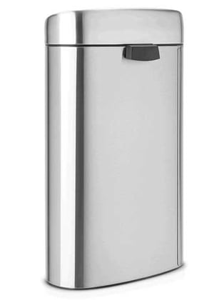 Brabantia Twin Bin 10/23ltr mat rvs 2 kunststof binnenemmers