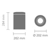 Brabantia Flame Guard prullenbak matt steel 7ltr  