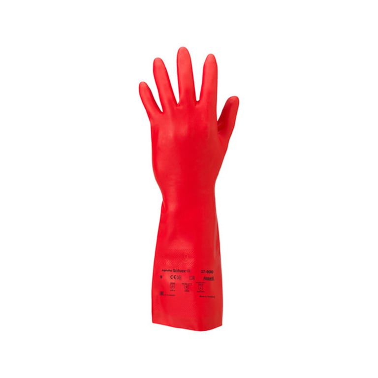 Ansell AlphaTec Solvex 37-900 nitril handschoen Rood