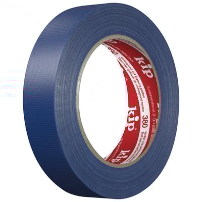 Kip 380 Textiel FineLine tape 25mmx50mtr blauw 