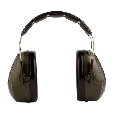 3M Peltor Optime oorkappen met hoofdband H520A groen