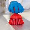 Vikan ronde werkborstel hard hygiënisch rood