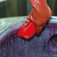 Vikan grote werkborstel hard rood