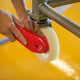 Vikan grote werkborstel hard rood