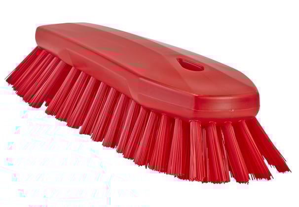 Vikan ergonomische werkborstel rood