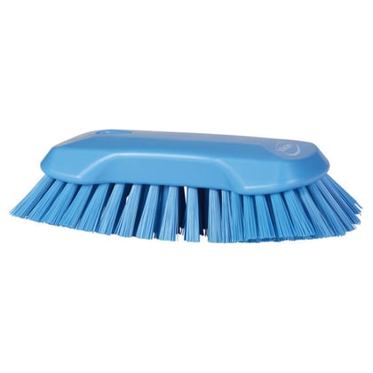 Vikan extra grote handborstel extra harde vezels blauw