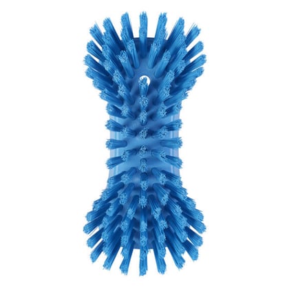 Vikan extra grote handborstel extra harde vezels blauw