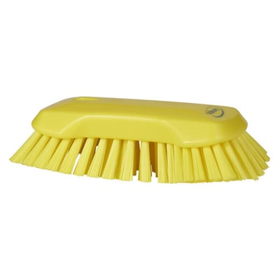 Vikan extra grote handborstel extra harde vezels  geel
