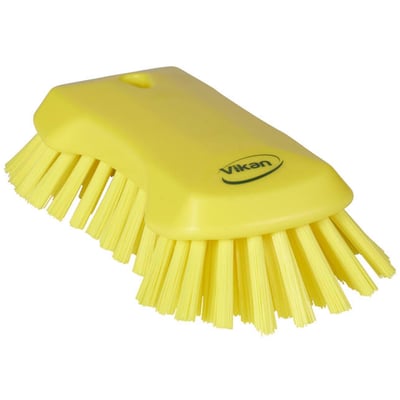 Vikan extra grote handborstel extra harde vezels  geel
