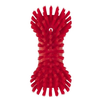 Vikan extra grote handborstel extra harde vezels  rood