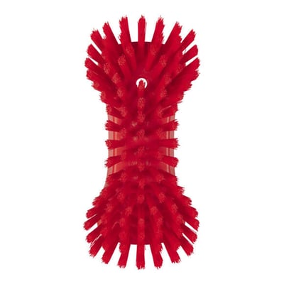 Vikan extra grote handborstel extra harde vezels rood