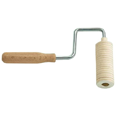 Ontluchtingsroller met HDPE schijven breedte 12cm diameter 34mm