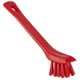 Vikan kleine borstel hard 150mm met schraper rood