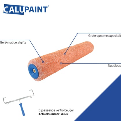 CaluPaint verfrol 50cm Profi-Mix oranje 6mm poolhoogte