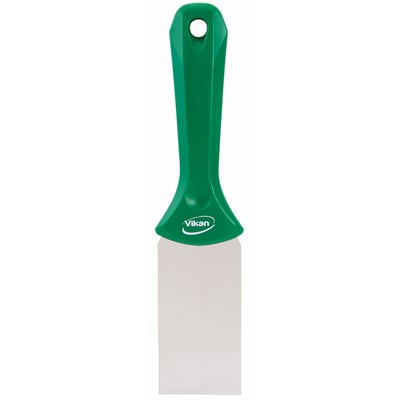 Vikan handschraper met RVS blad groen 50x235mm