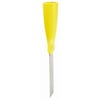 Vikan schraper RVS blad met schroefdraad geel 50x205mm