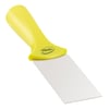 Vikan schraper RVS blad met schroefdraad geel 50x205mm