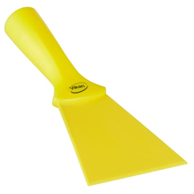 Vikan handschraper nylon met schroefdraad geel 100x235mm