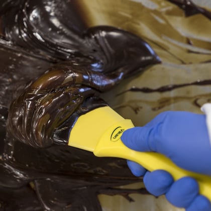 Vikan handschraper nylon 100mm geel