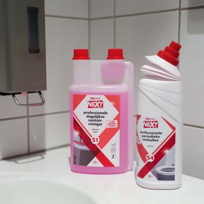 CaluGreen NEXT S1 dagelijkse sanitairreiniger 1ltr doseerfles