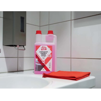 CaluGreen NEXT S1 dagelijkse sanitairreiniger 1ltr doseerfles