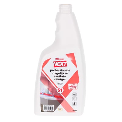 CaluGreen NEXT S1 sanitair applicatieflacon  leeg 750ml