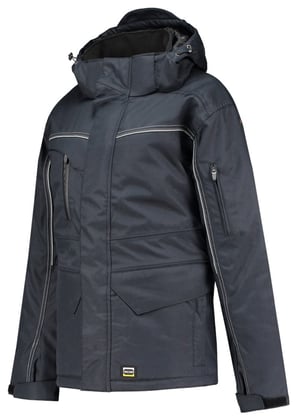 Tricorp midi parka canvas blauw maat XS