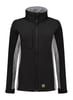 Tricorp Workwear softshell bicolor dames  zwart grijs maat XS
